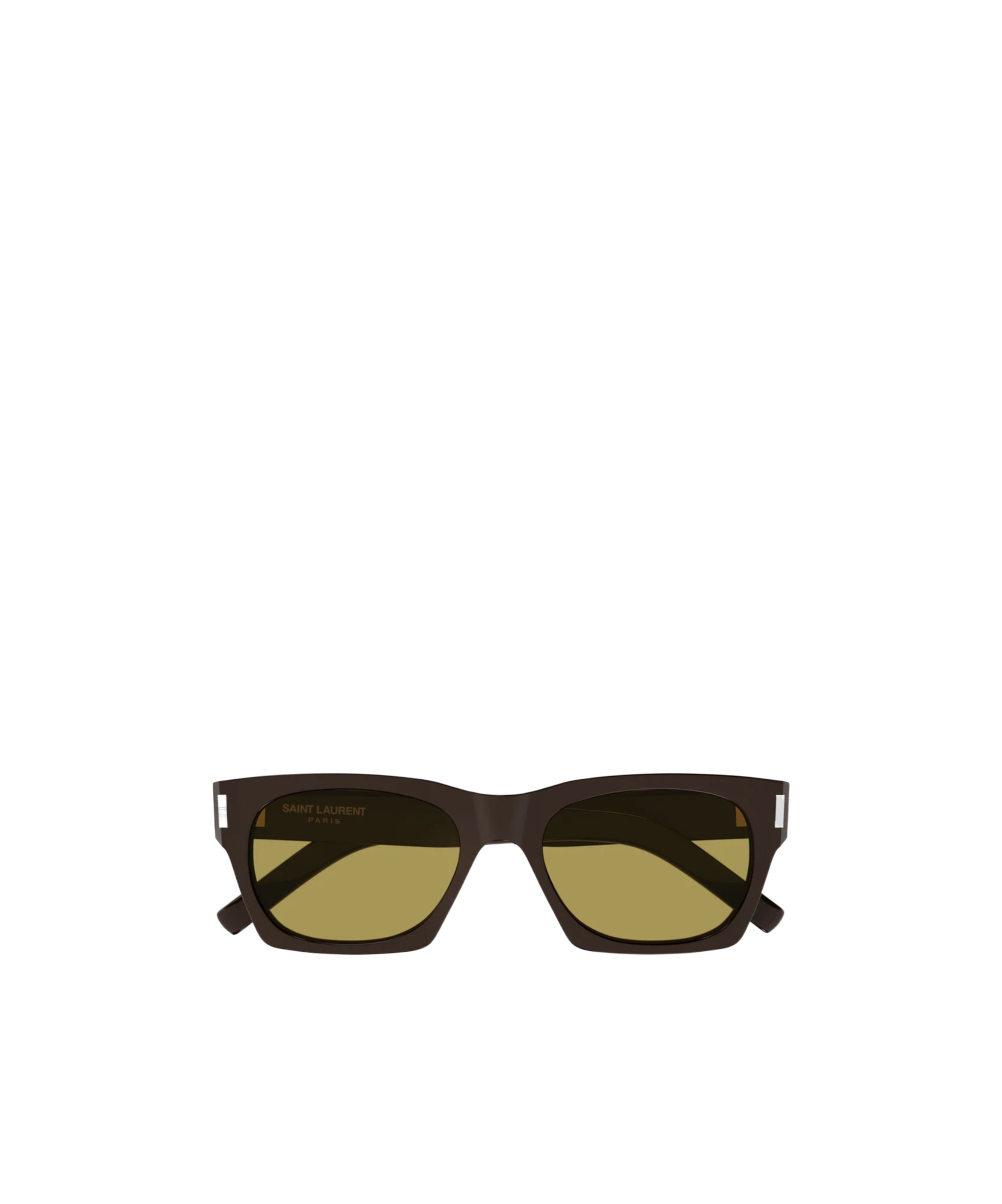 Saint Laurent Logo Sunglasses In Black