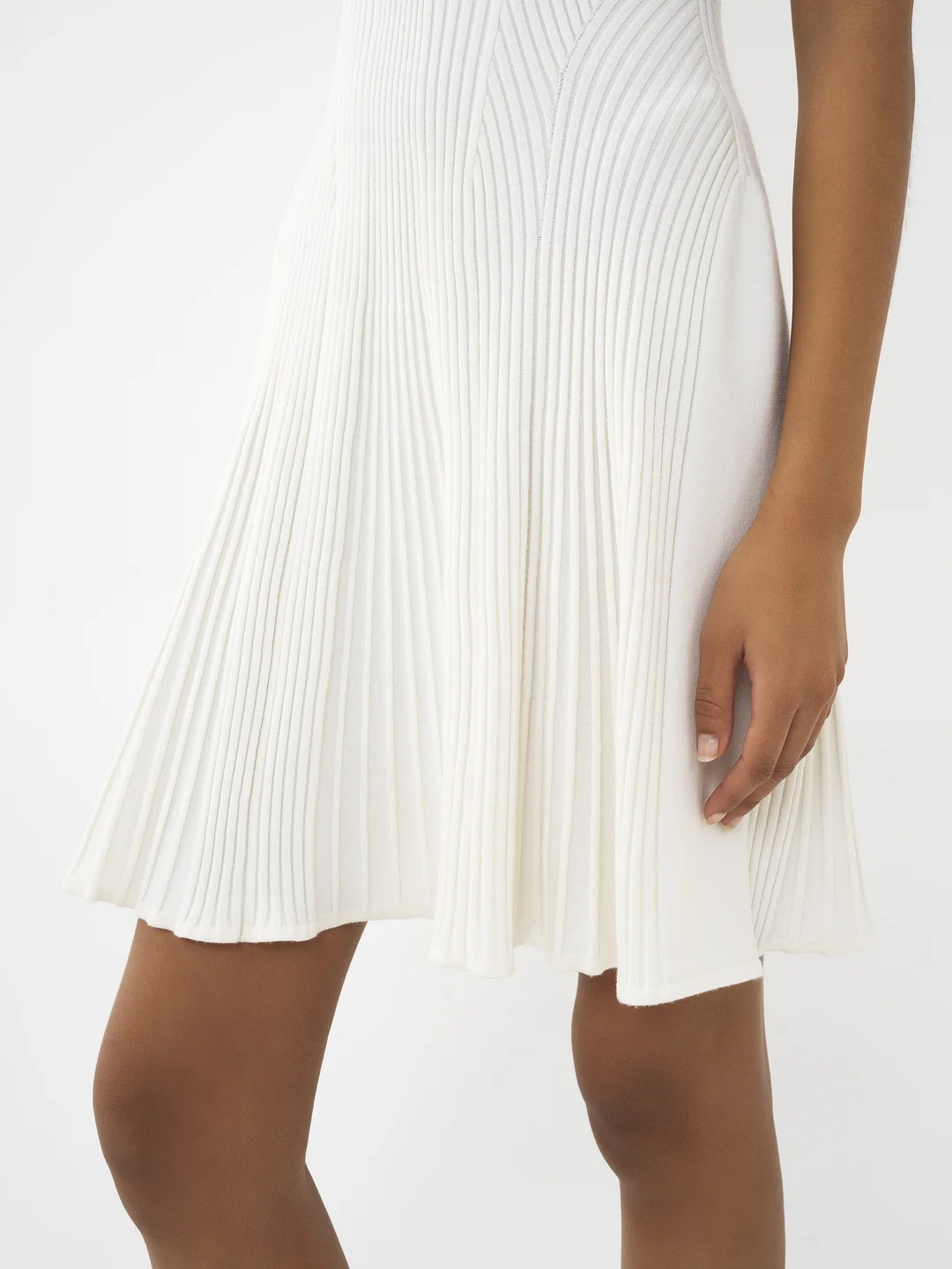 Chloé Off-white Sleeveless Midi Dress In White