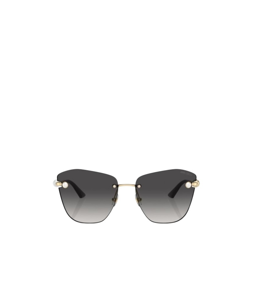 Jimmy Choo Womens Gold Jc4004hb Butterfly-frame Metal Sunglasses In Black