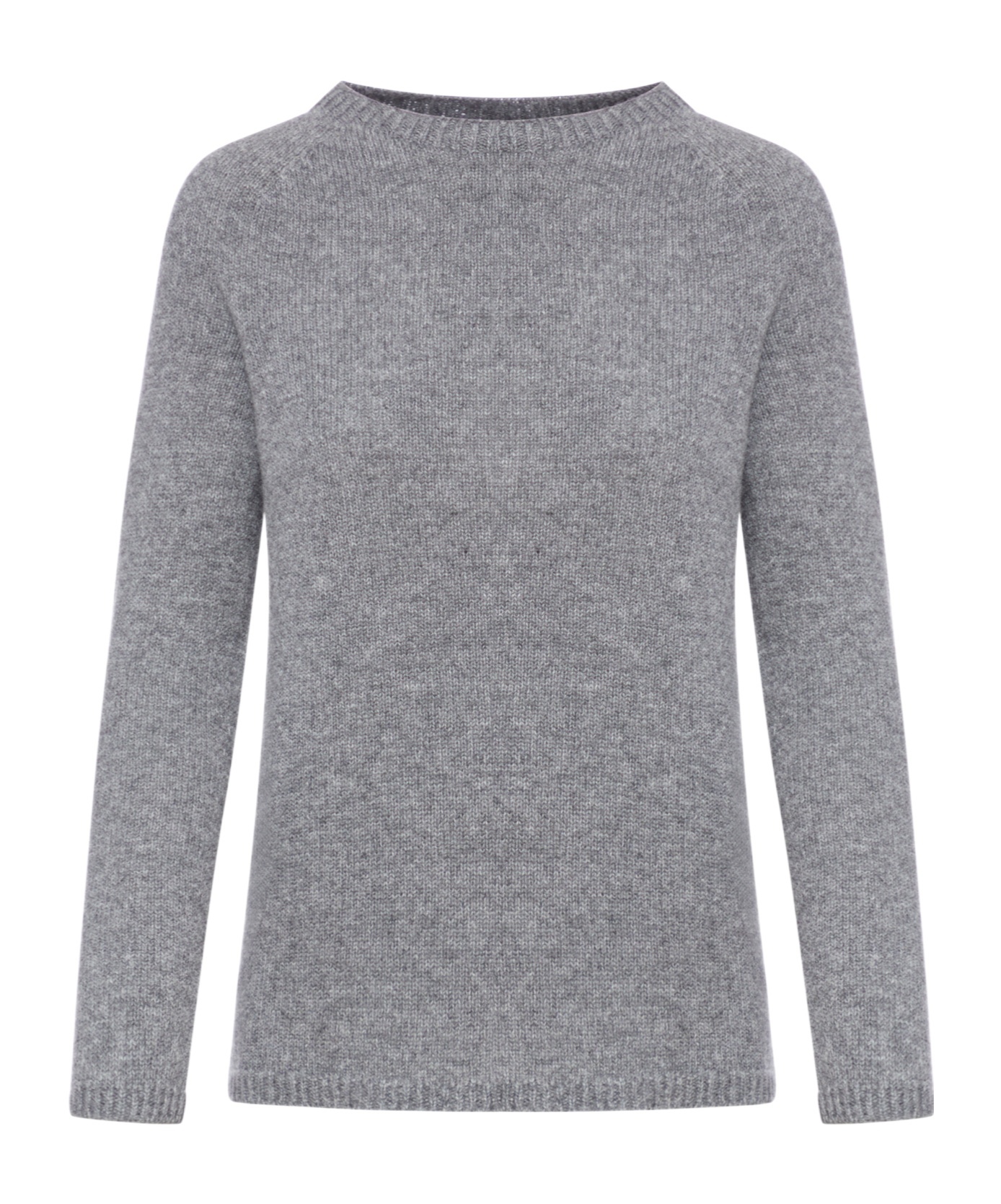 Max Mara Long-sleeved Sweater In Gray