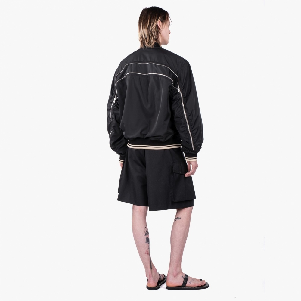 Dries Van Noten Vilmory Loose Fit Bomber Jacket In Black