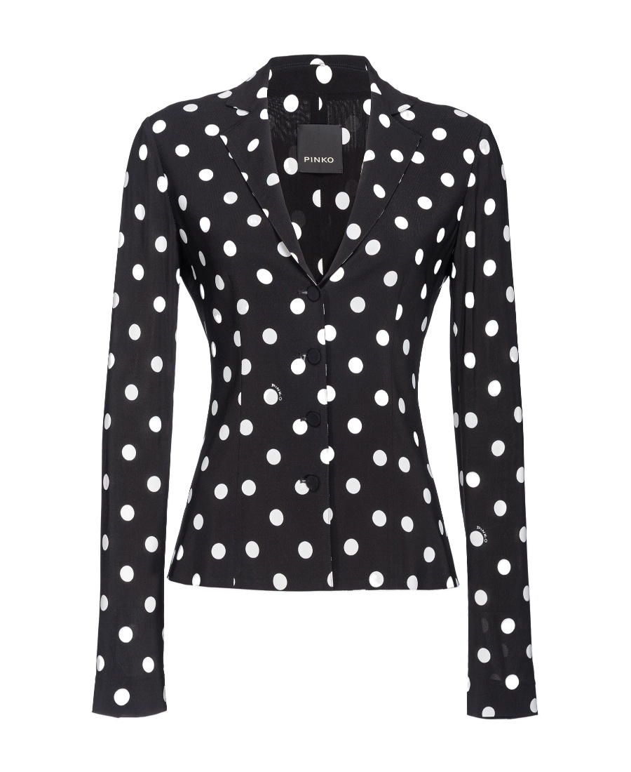 Pinko Single-breasted Polka-dot Blazer