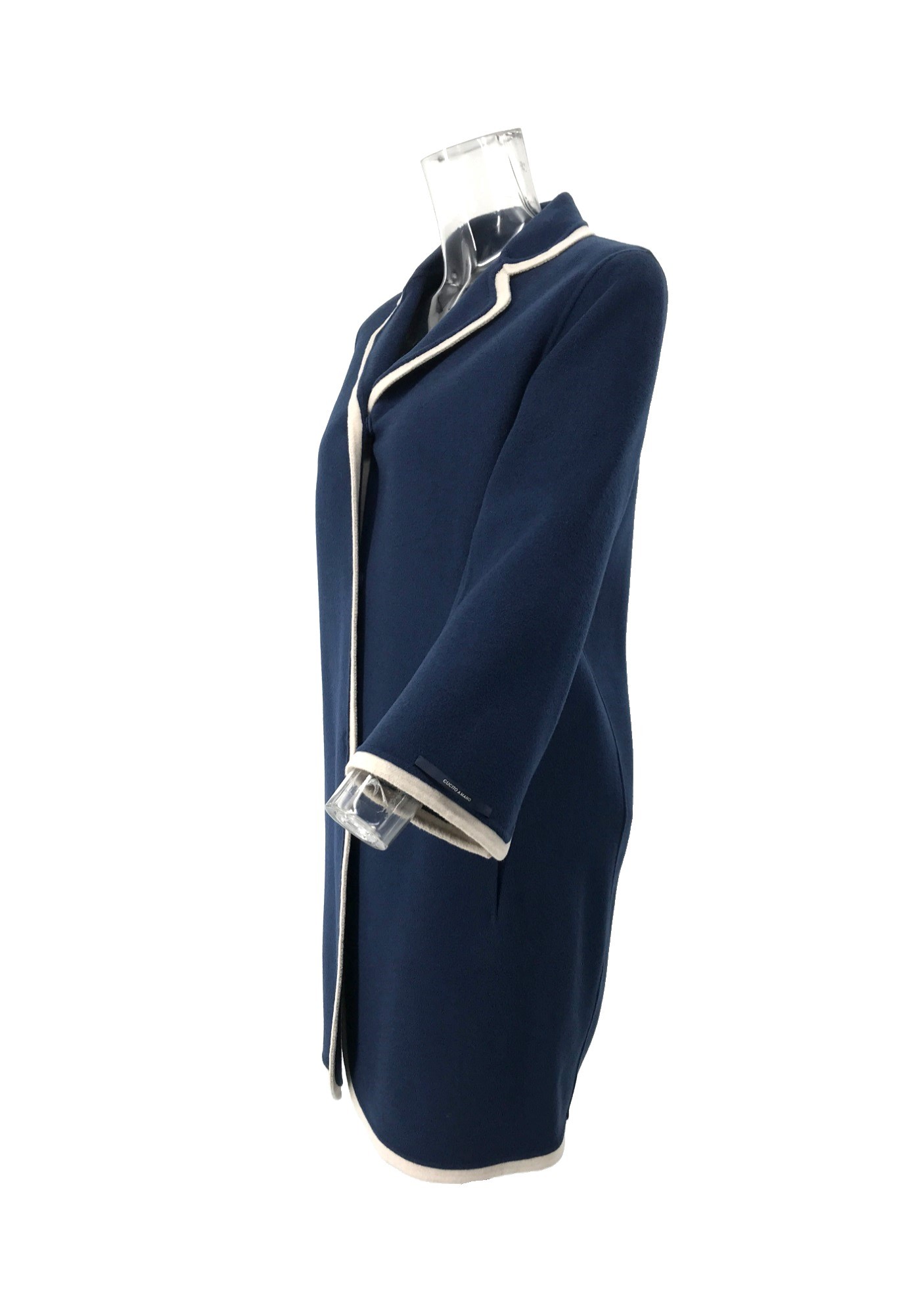 Max Mara Long-sleeved Coat In Blue
