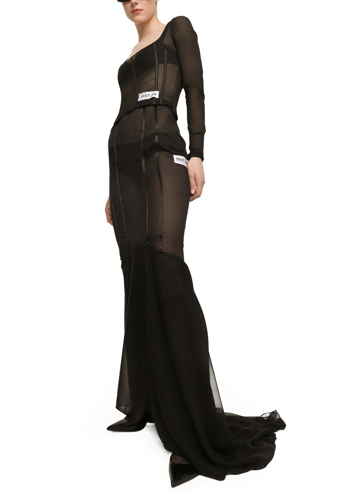 DOLCE & GABBANA MERMAID LOTUS LEAF HALF SKIRT