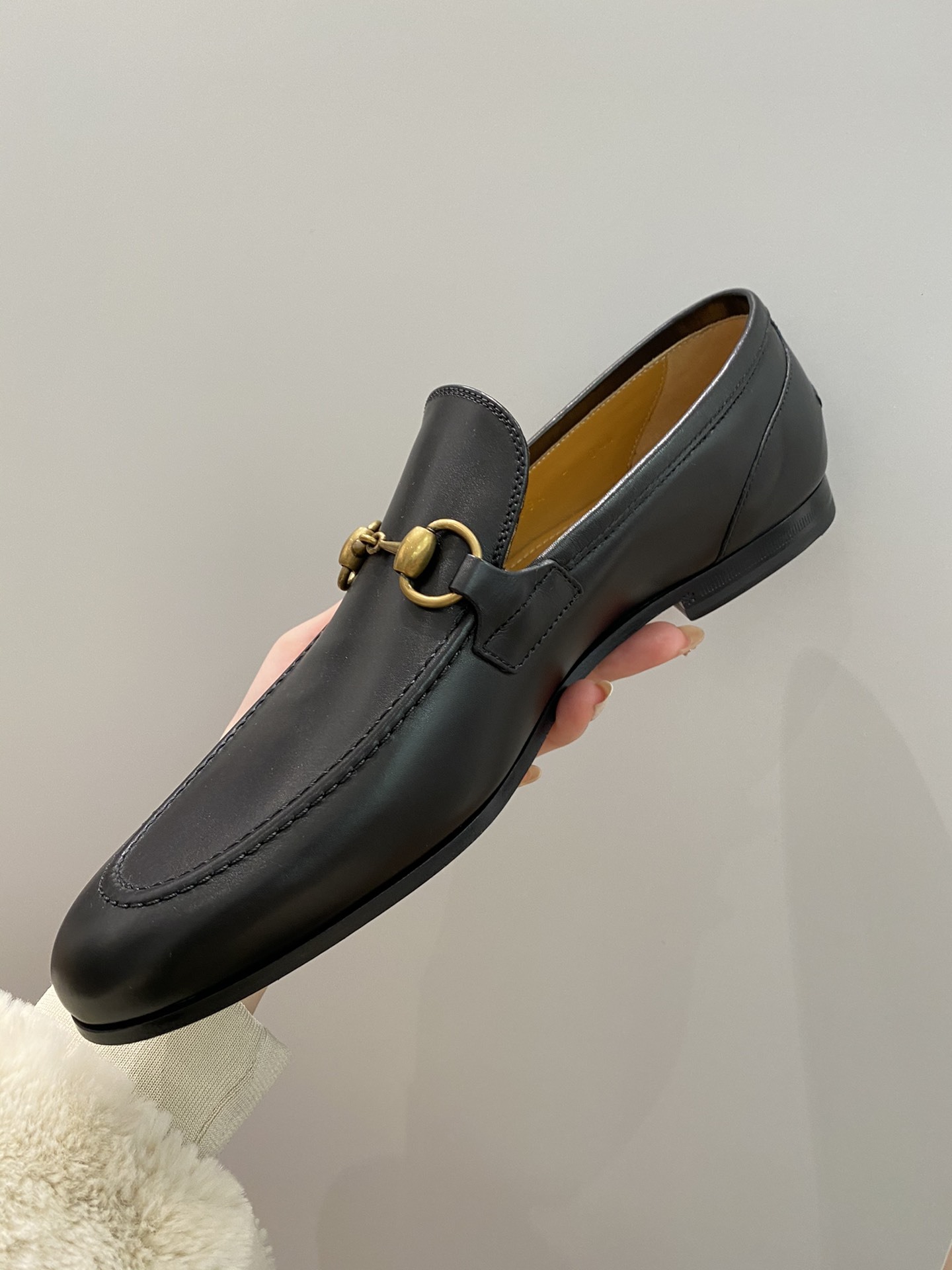 Gucci Jordaan Horsebit Loafer In Black