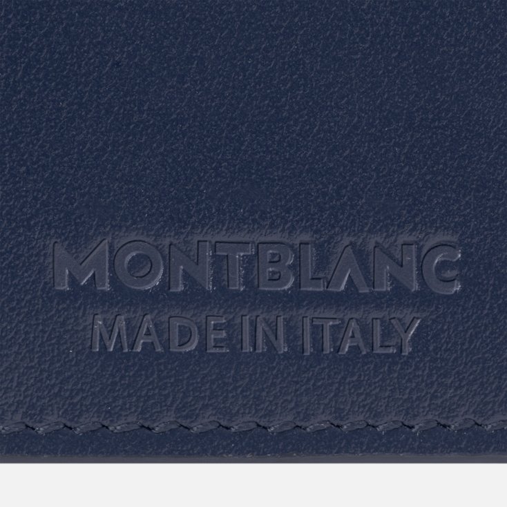 Montblanc Meisterstück 6cc Compact Wallet In Blue