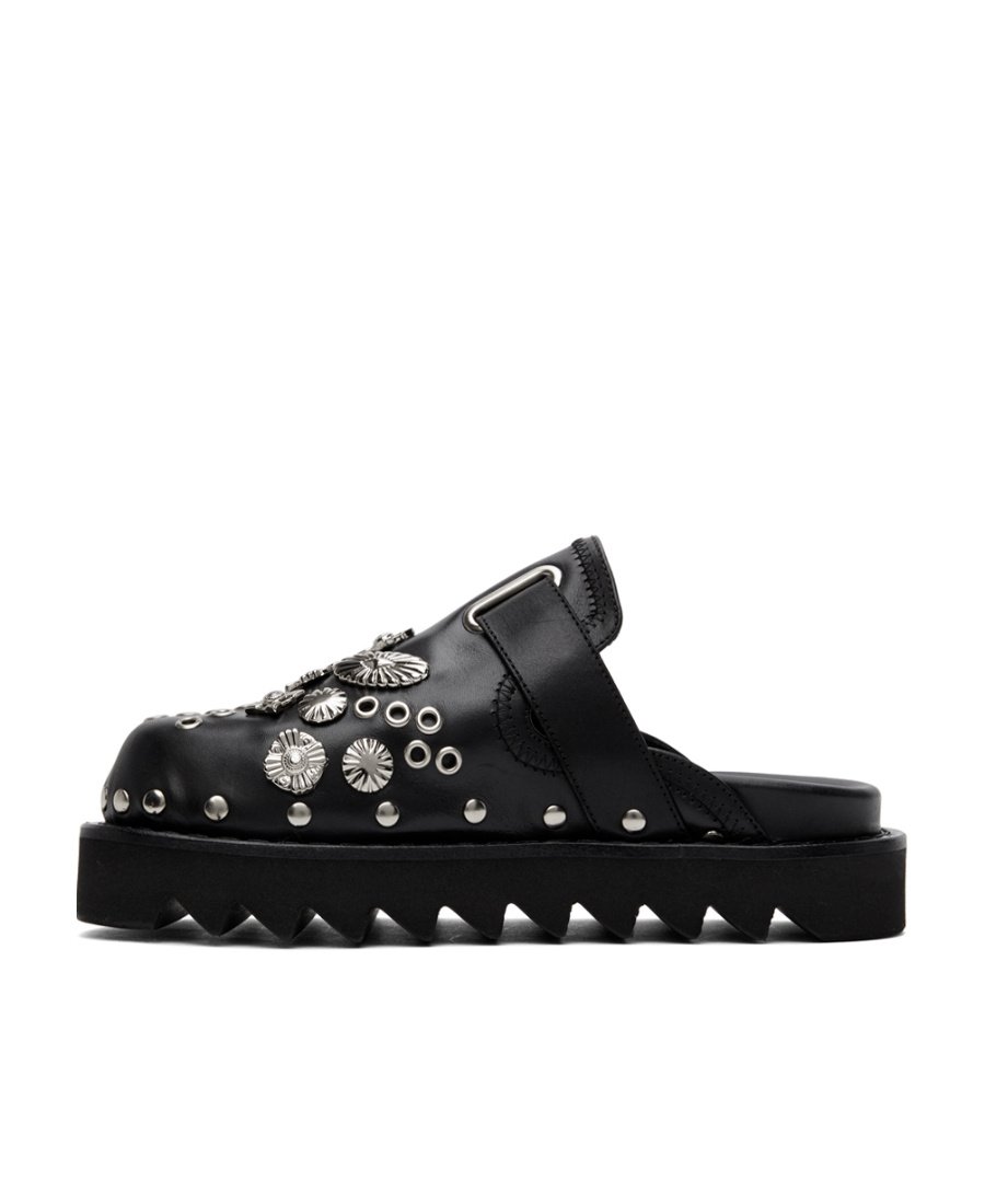 Toga Pulla Embellished Buckled Clogs In Black