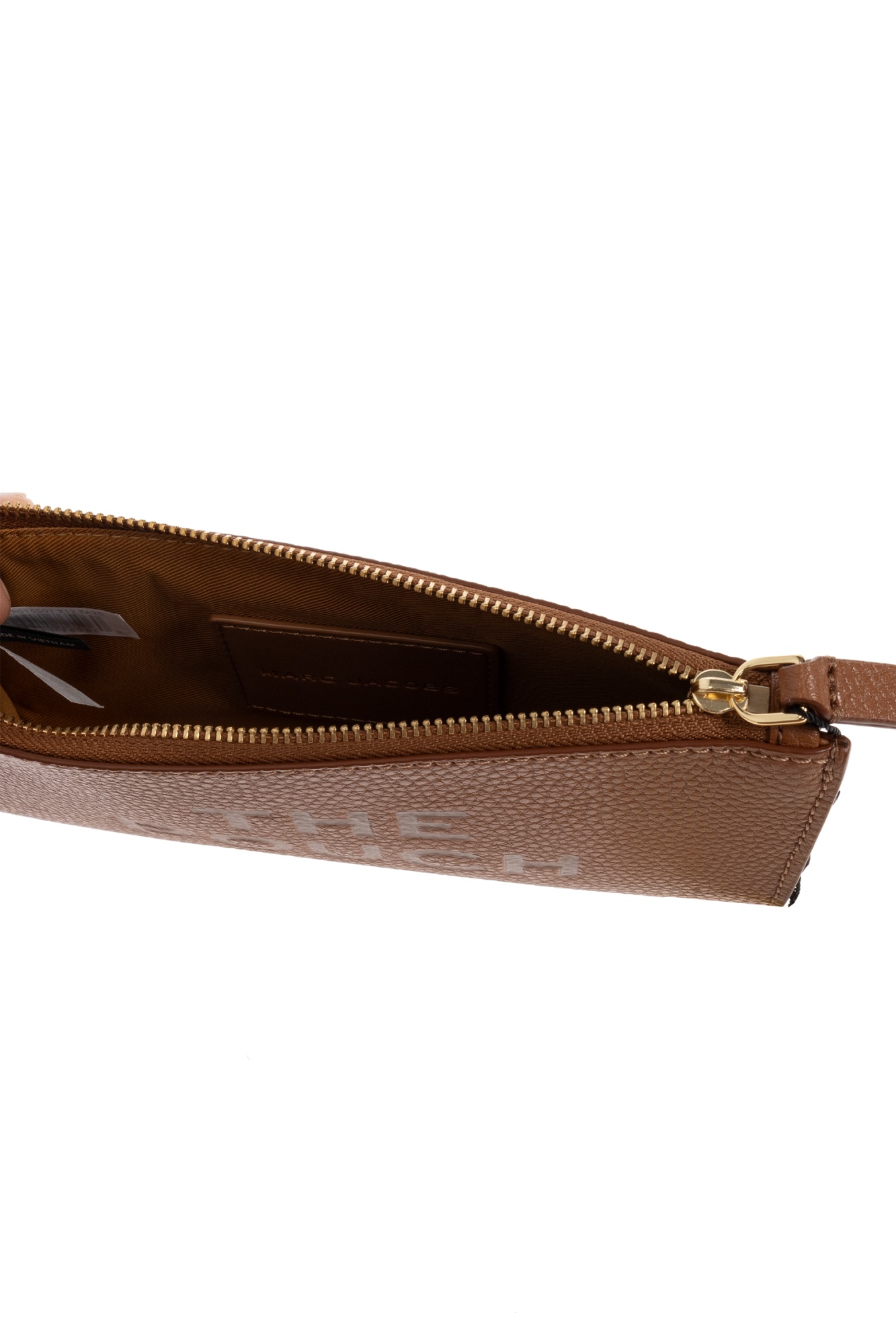 Marc Jacobs Zipper Clutch In Brown