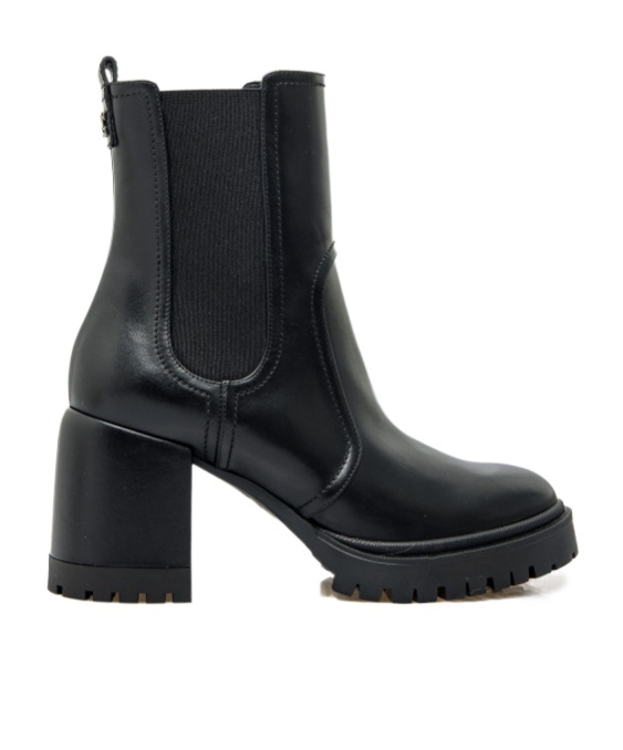 Casadei Nancy 75mm Block-heel Leather Boots In Black