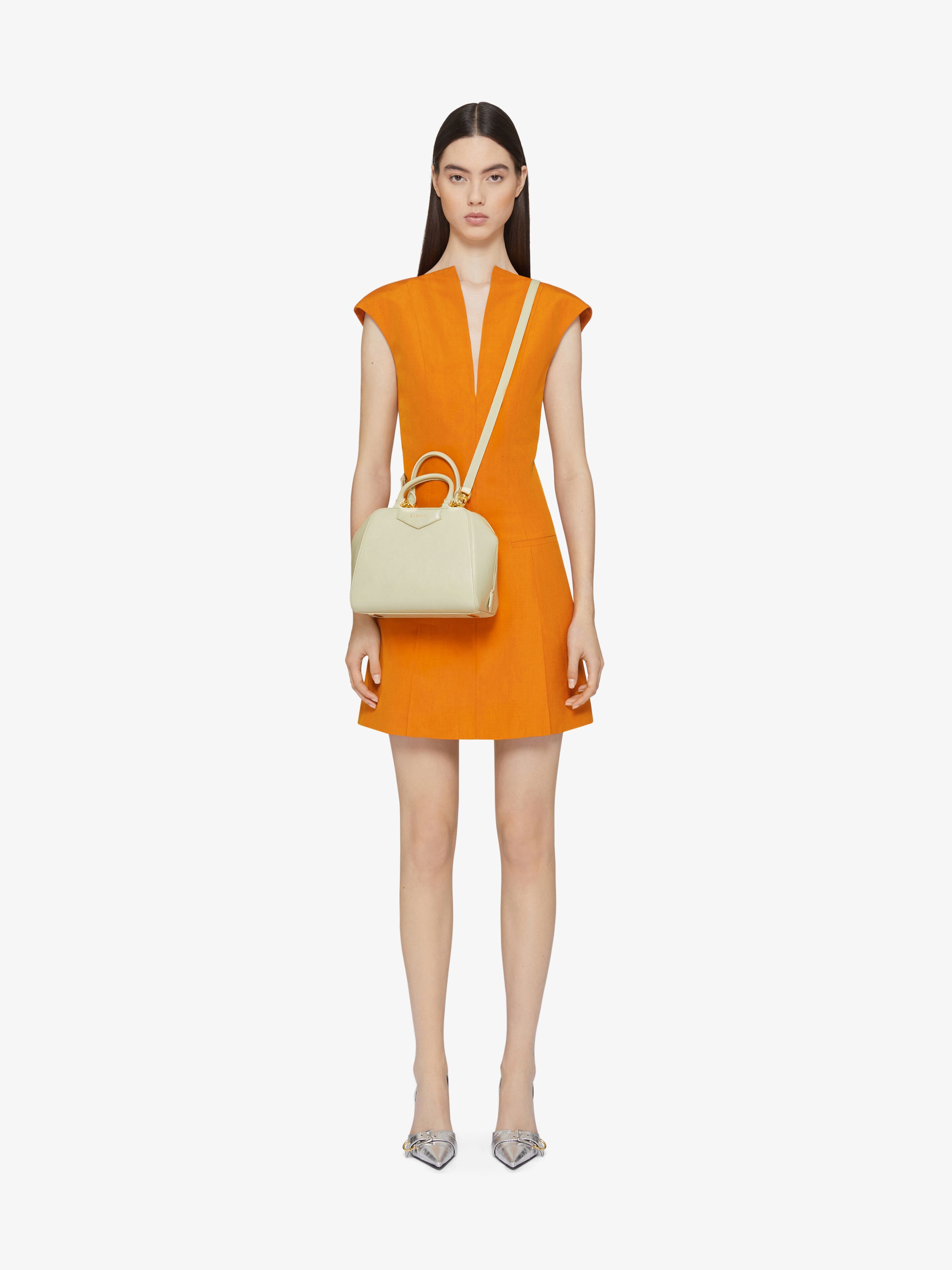 Givenchy Antigona Cube Mini Shoulder Bag In Nude