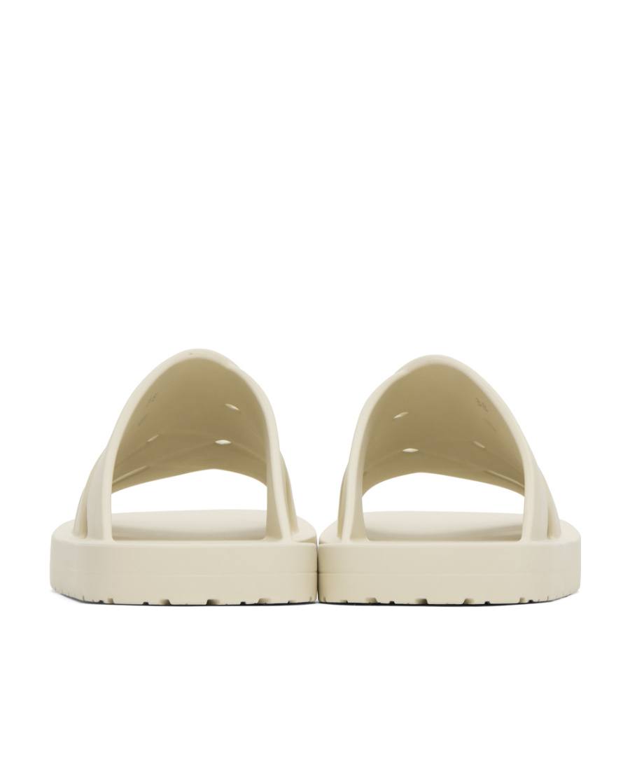 Bottega Veneta Ivory-coloured Rubber Slide In Nude