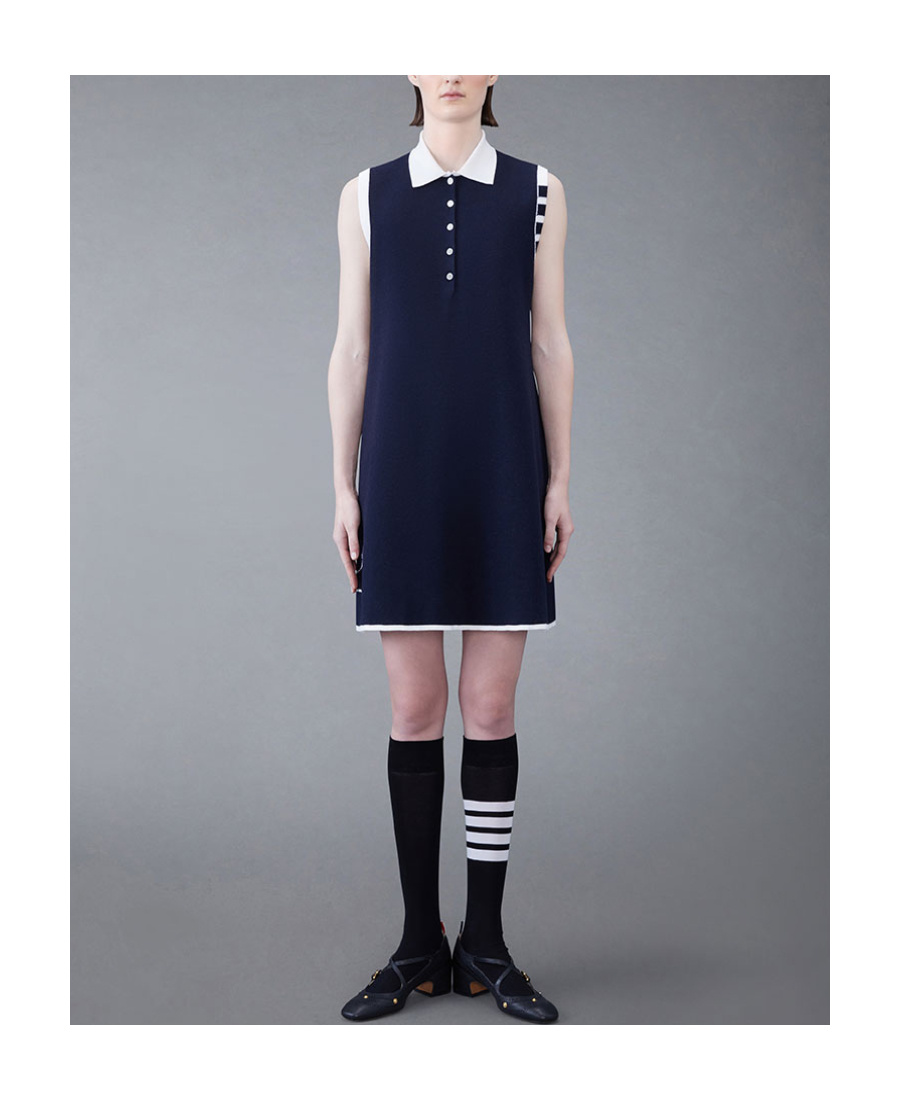 Thom Browne Signature 4-bar Stripe Dress