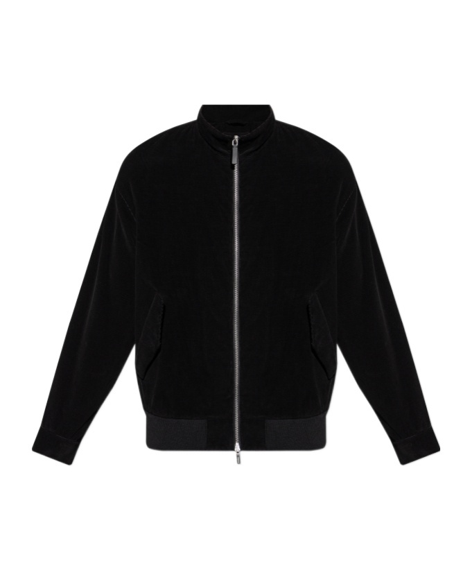 Ferragamo Long Sleeve Casual Jacket In Black