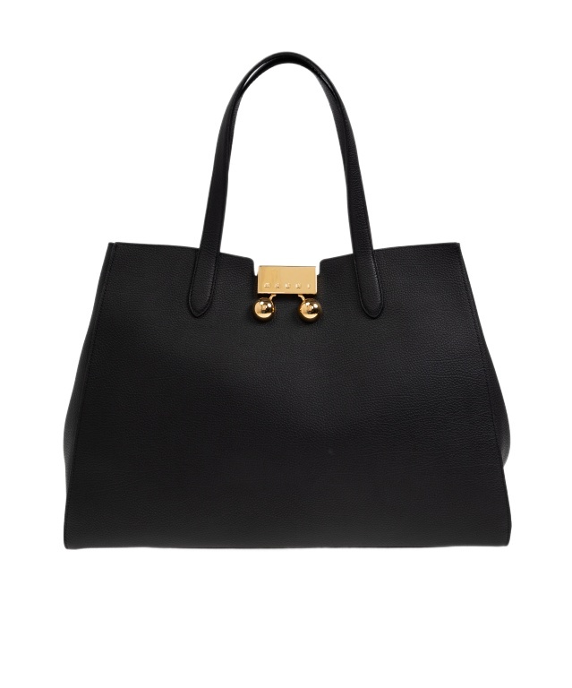 Shop Marni Medium Trunkaroo Tote Bag In Black