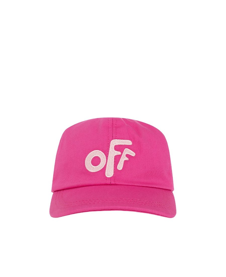 Off-white Off Rounded Baseball Cap Fuchsia Pink In Pink