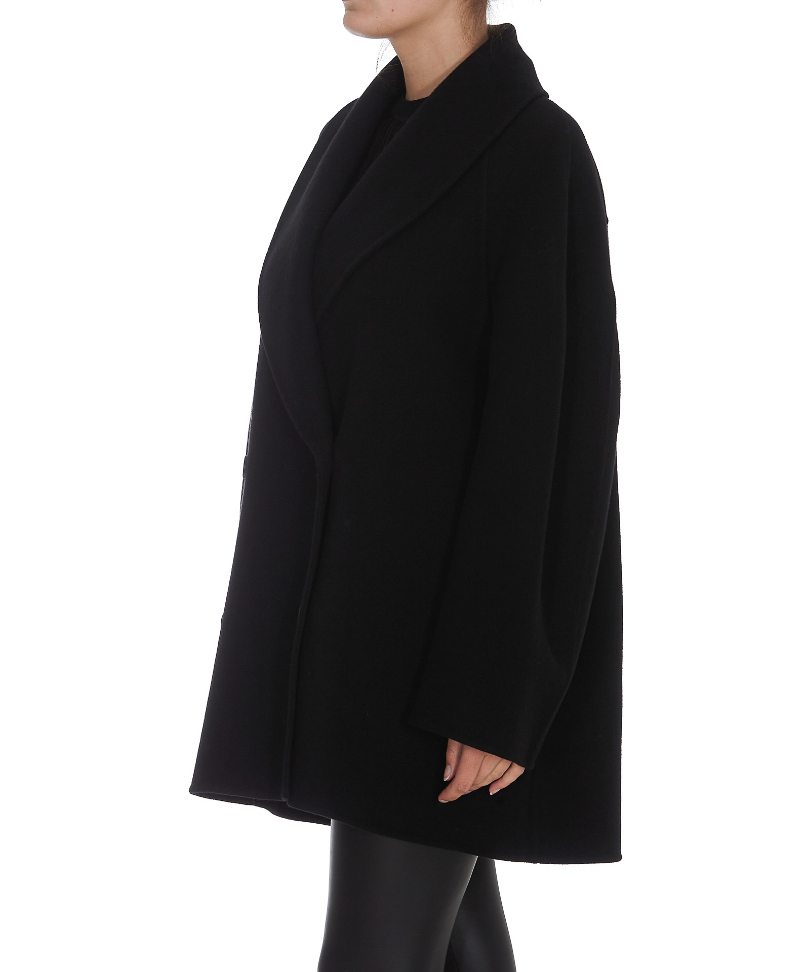 The Row Polli Double-breasted Jacket In Wool And Cashmere In Black