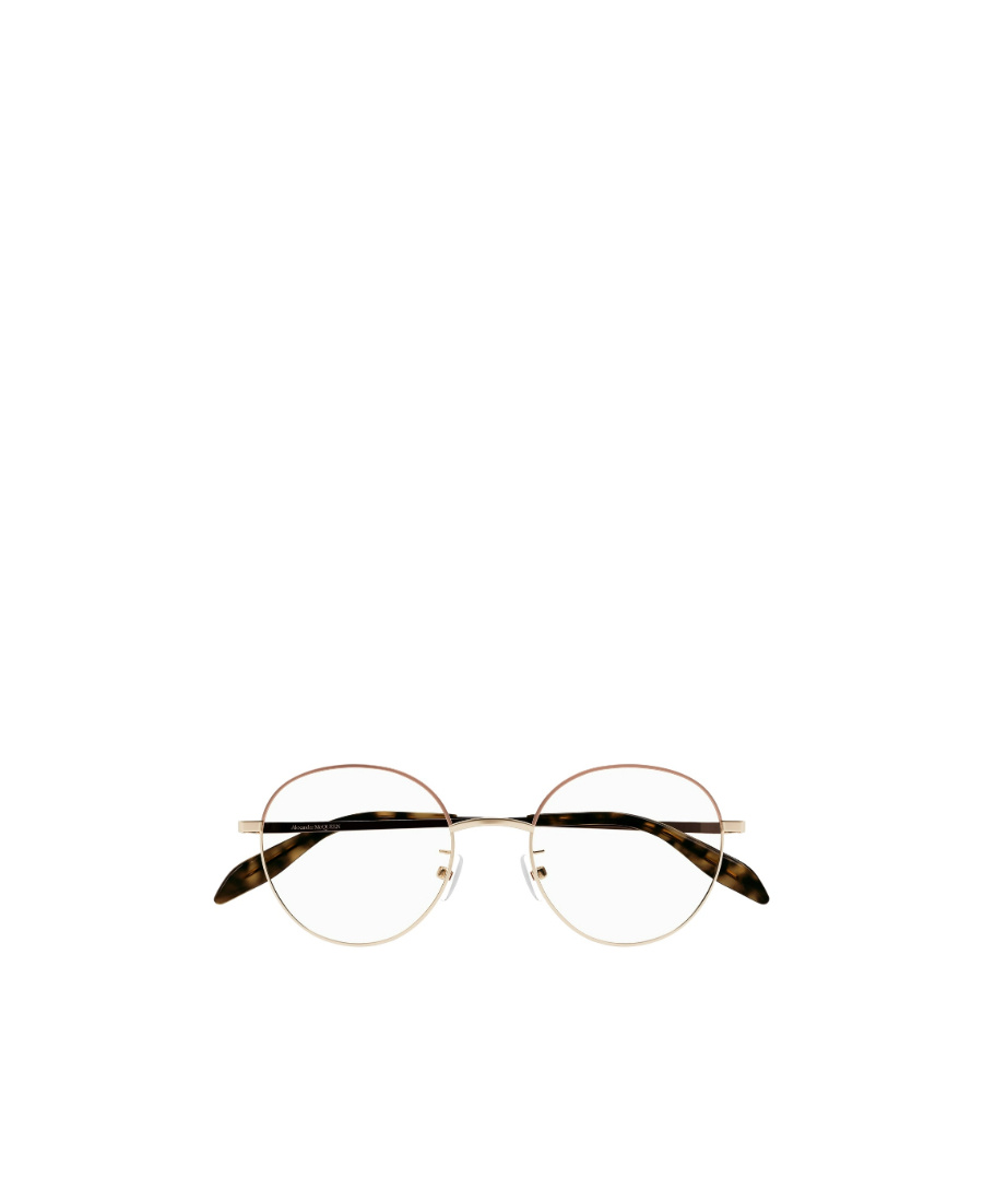 Alexander Mcqueen Round-frame Eyeglasses In White