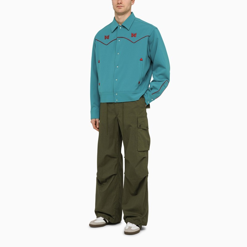 Shop Needles Multi-pocket Casual Pants In Green