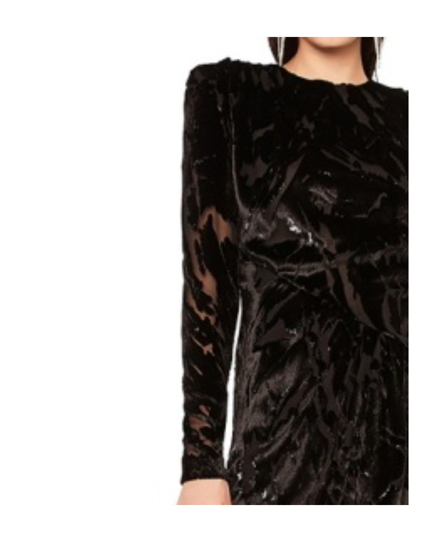 Saint Laurent A Word-necked Dress In Black