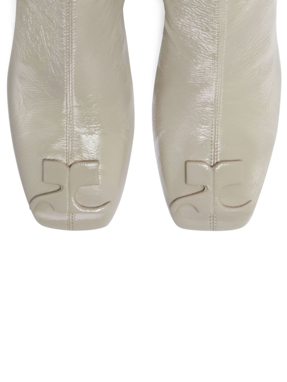 Shop Courrèges Reedition Ankle Boots In Nude