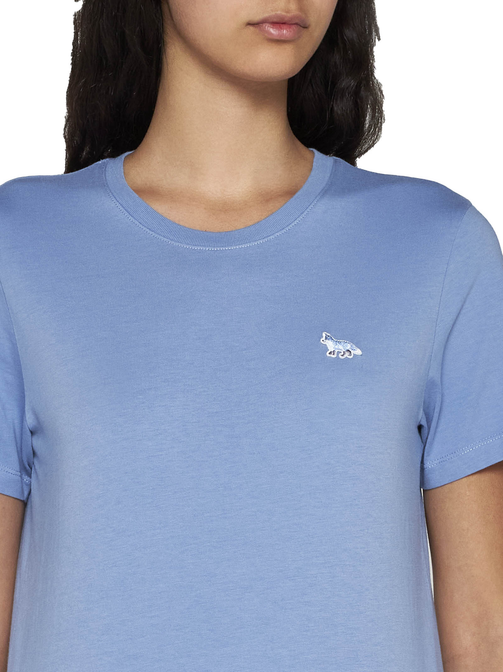 Maison Kitsuné Cotton T-shirt In Blue