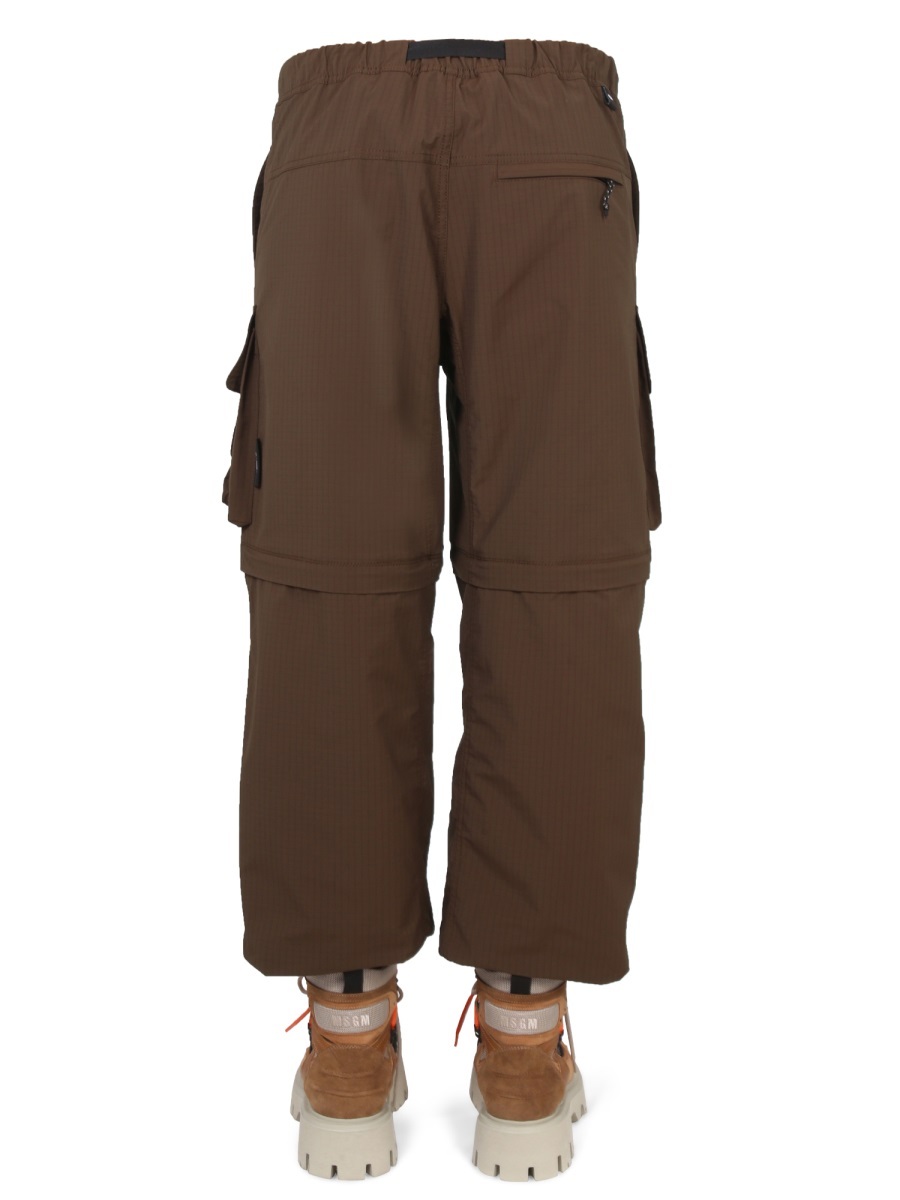 Msgm Mid-rise Cargo Trousers In Green