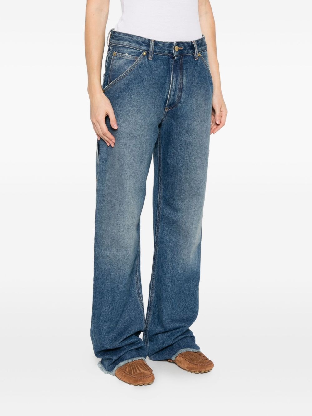 Darkpark Jeans With Belt Loops In Blue