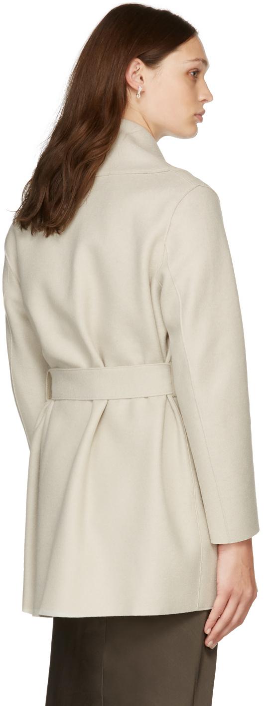 HARRIS WHARF LONDON LOGO WAIST SHORT COAT