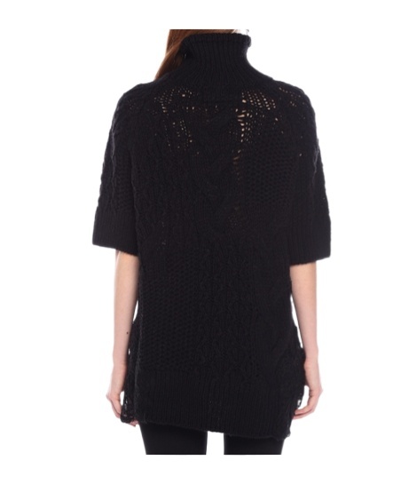 Ermanno Scervino Short-sleeved Sweater In Black