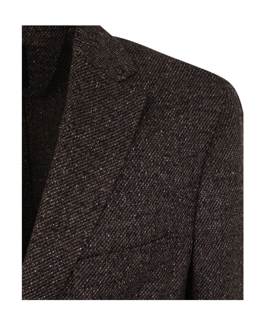 Zegna Men's Wool And Silk Blend Jacket In Black