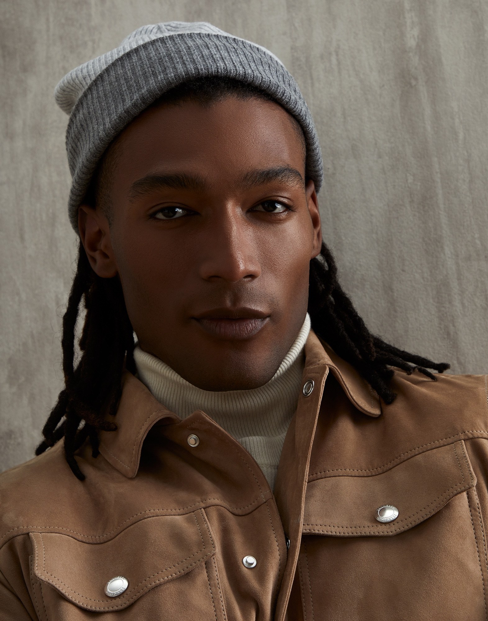 Brunello Cucinelli Rib-knit Cashmere Beanie In Gray