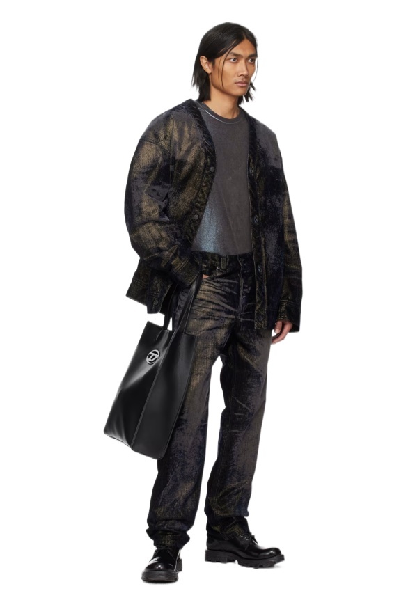 Diesel D-conf Cotton Bomber Jacket In Black