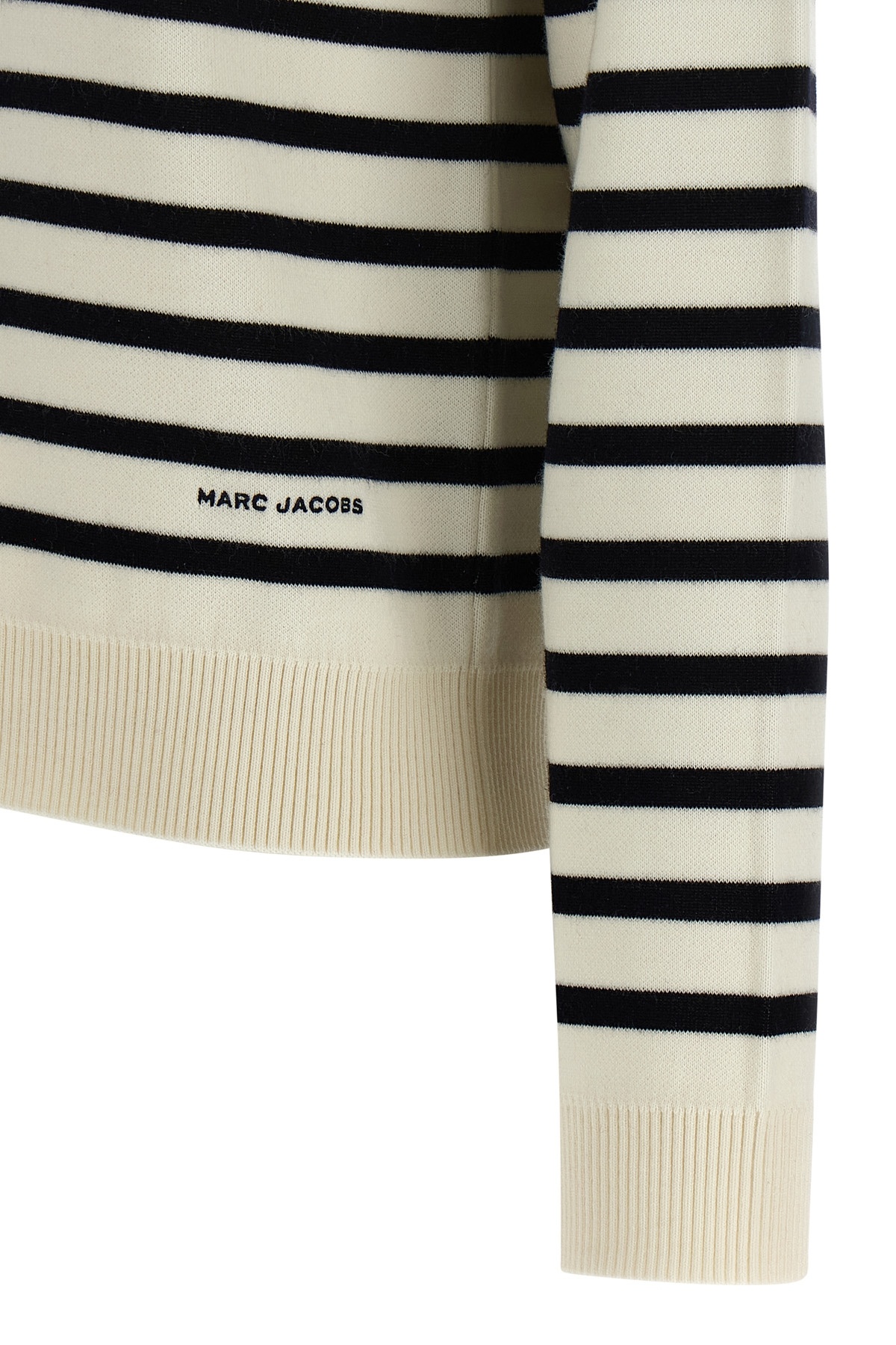 Marc Jacobs Breton Stripe Sweater In Neutral