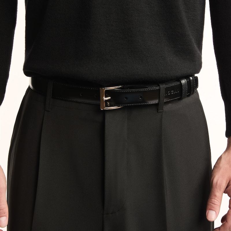 Hogan Adjustable Double Belt 30 Mm In Black