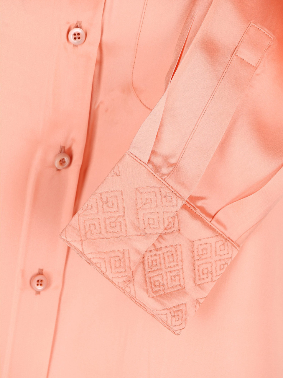 Prada Coral-coloured Shirt In Blend In Pink