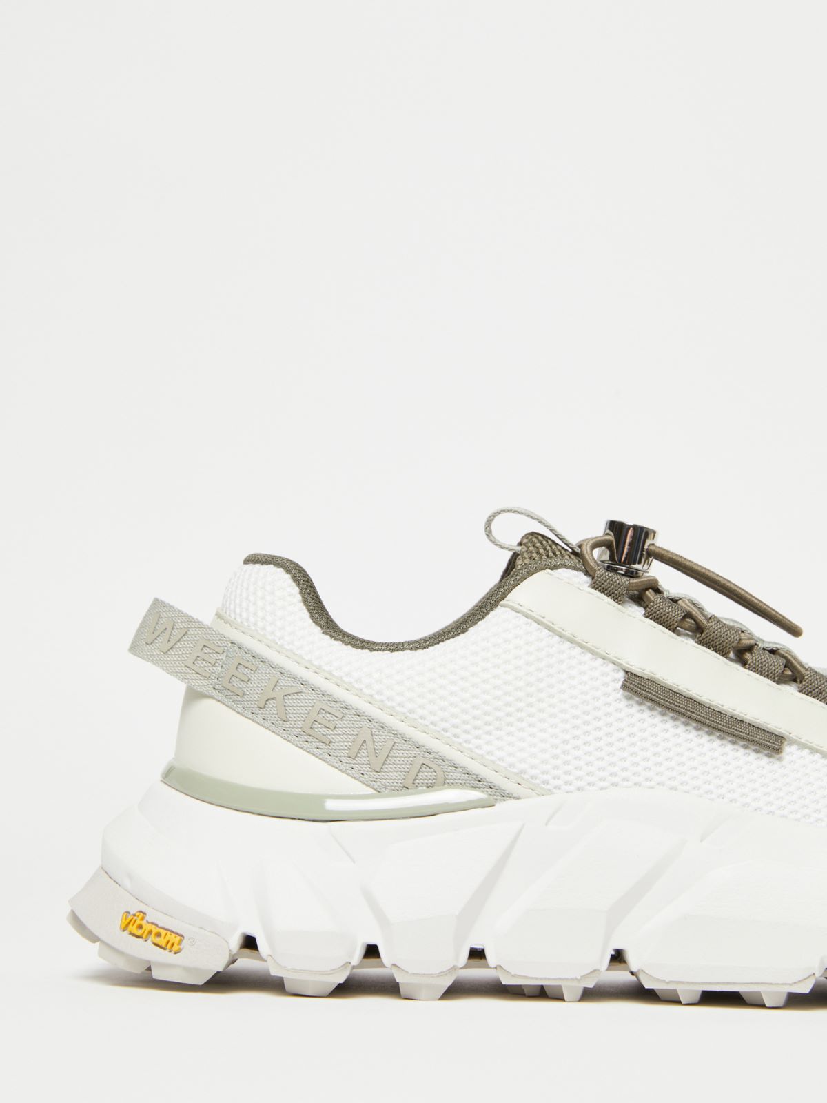 Weekend Max Mara Albatro Lace-up Sneakers In White