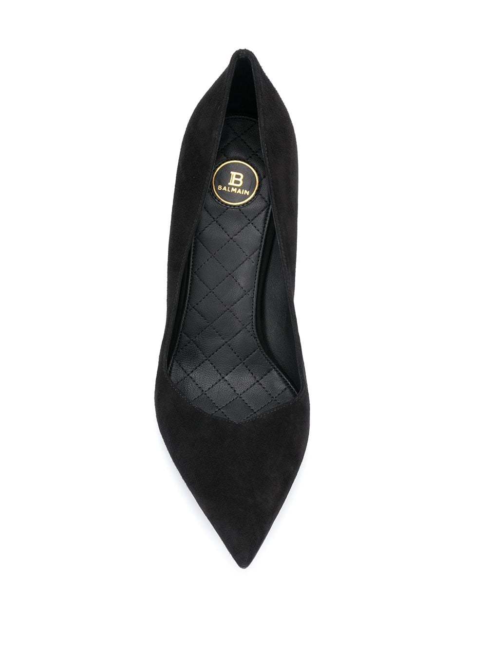 Balmain Ruby Suede Pumps In Black