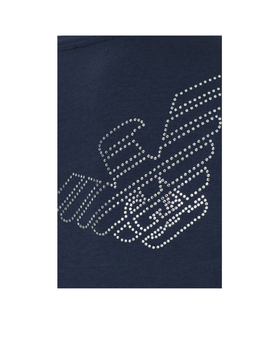 Ea7 Logo T-shirt In Black