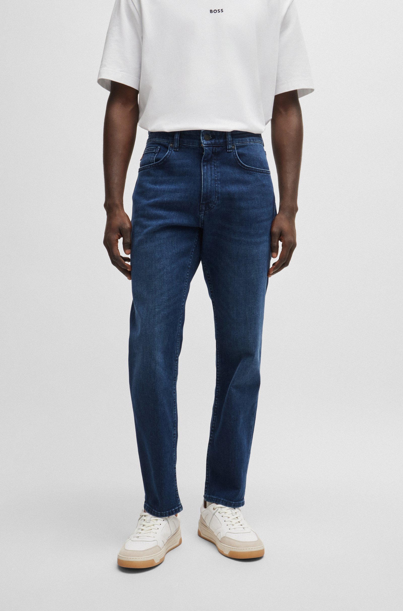 Shop Hugo Boss Troy Jeans In Blue