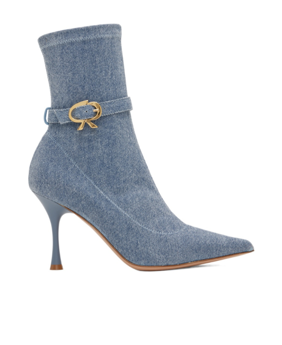 Gianvito Rossi Blue Ascent Boots In Blue