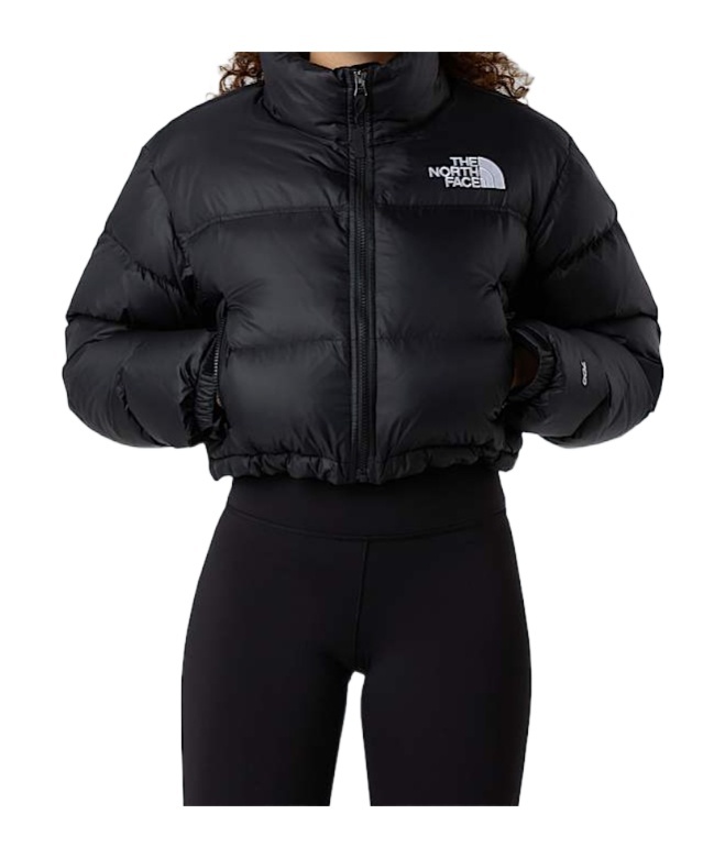 The North Face 1996 Retro Nuptse Hooded Quilted Shell Down Jacket In Black