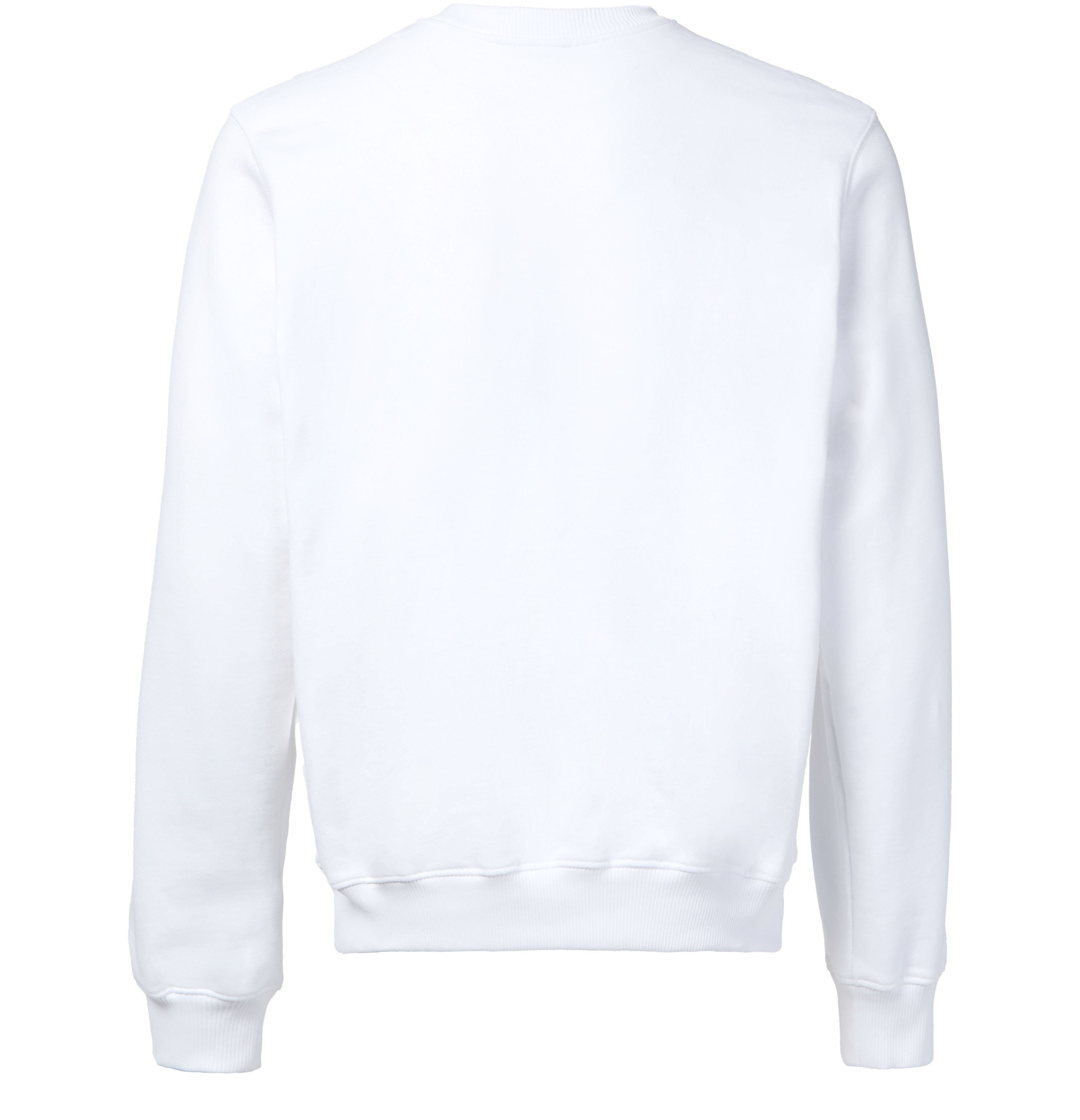 Casablanca Cotton Crew Neck Sweatshirt With Graphic Print In White