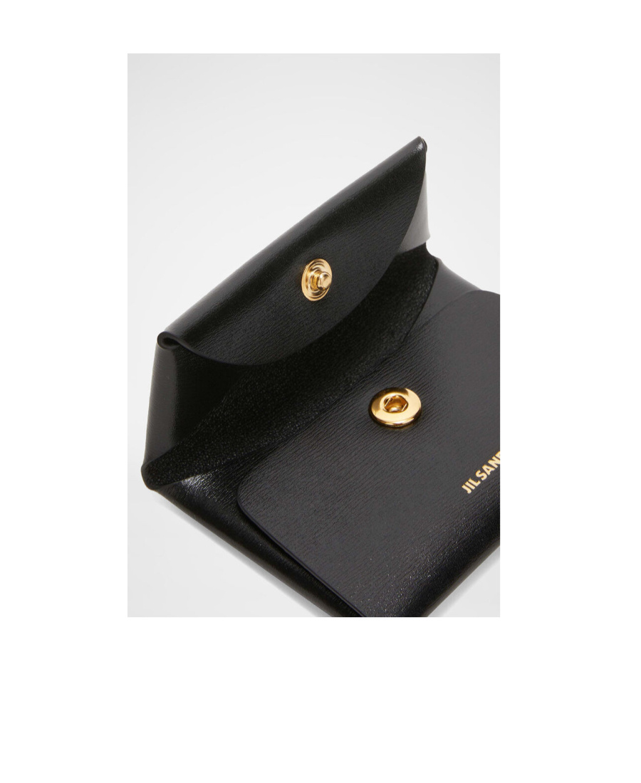 Jil Sander Saffiano-texture Wallet In Black