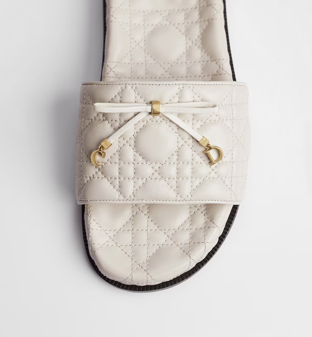 Dior Cannage Slide In Brown