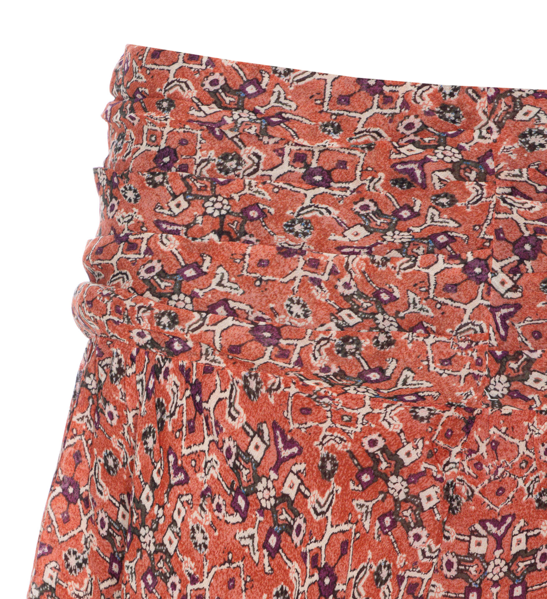 Isabel Marant Étoile Layered Ruffle Mini Skirt With Asymmetric Hem