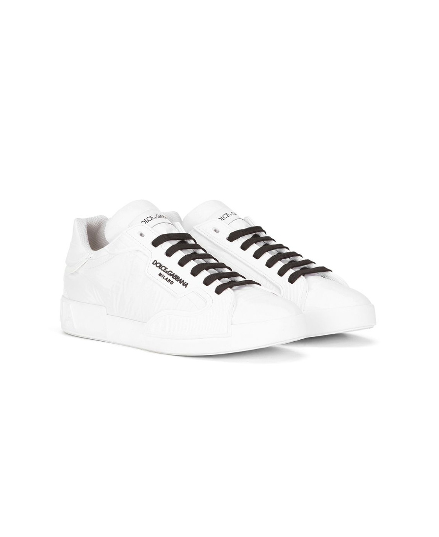 Dolce & Gabbana Logo-print Lace-up Sneakers In White