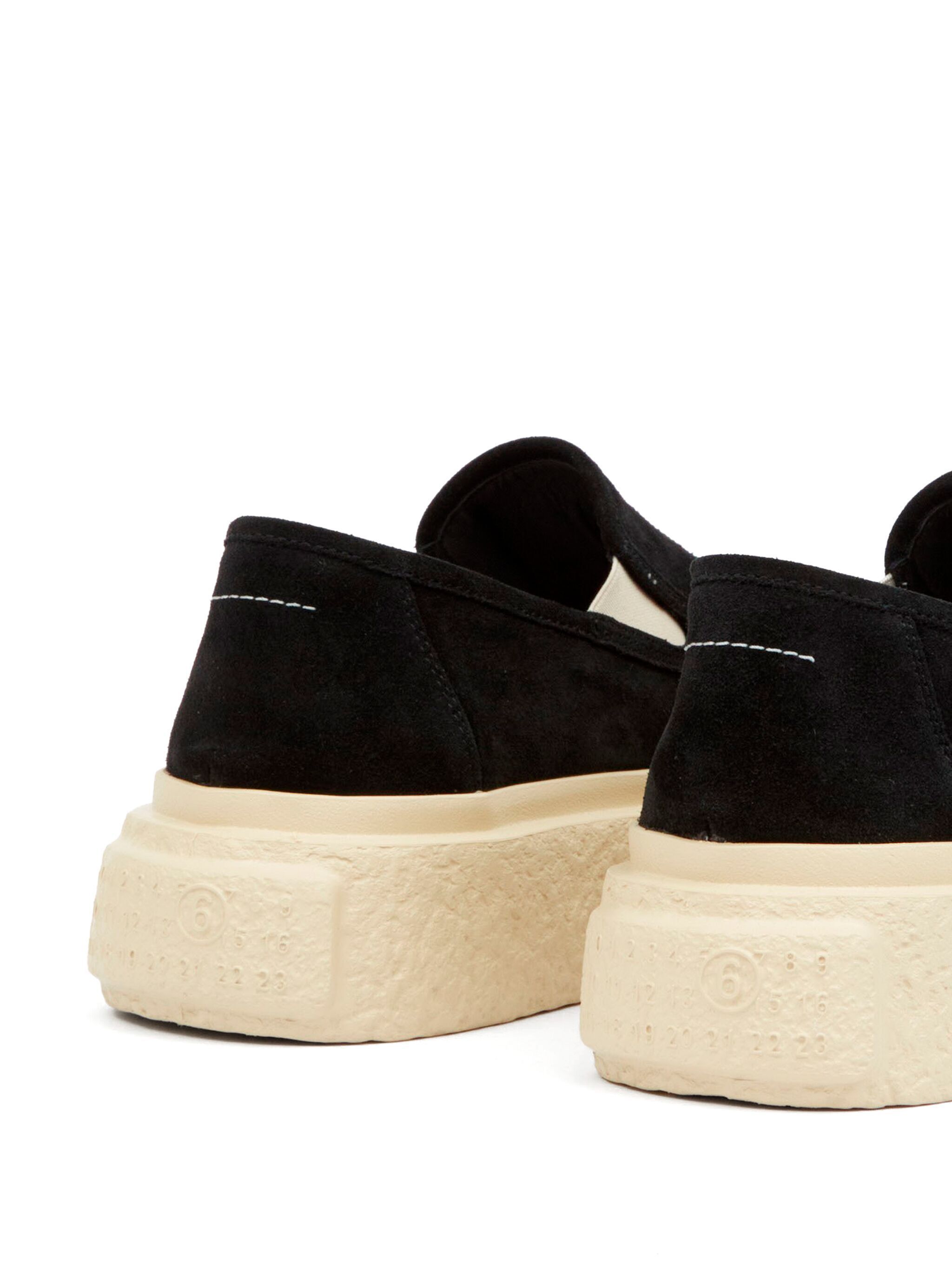 Shop Mm6 Maison Margiela Numbers-motif Slip-on Sneakers In Nude