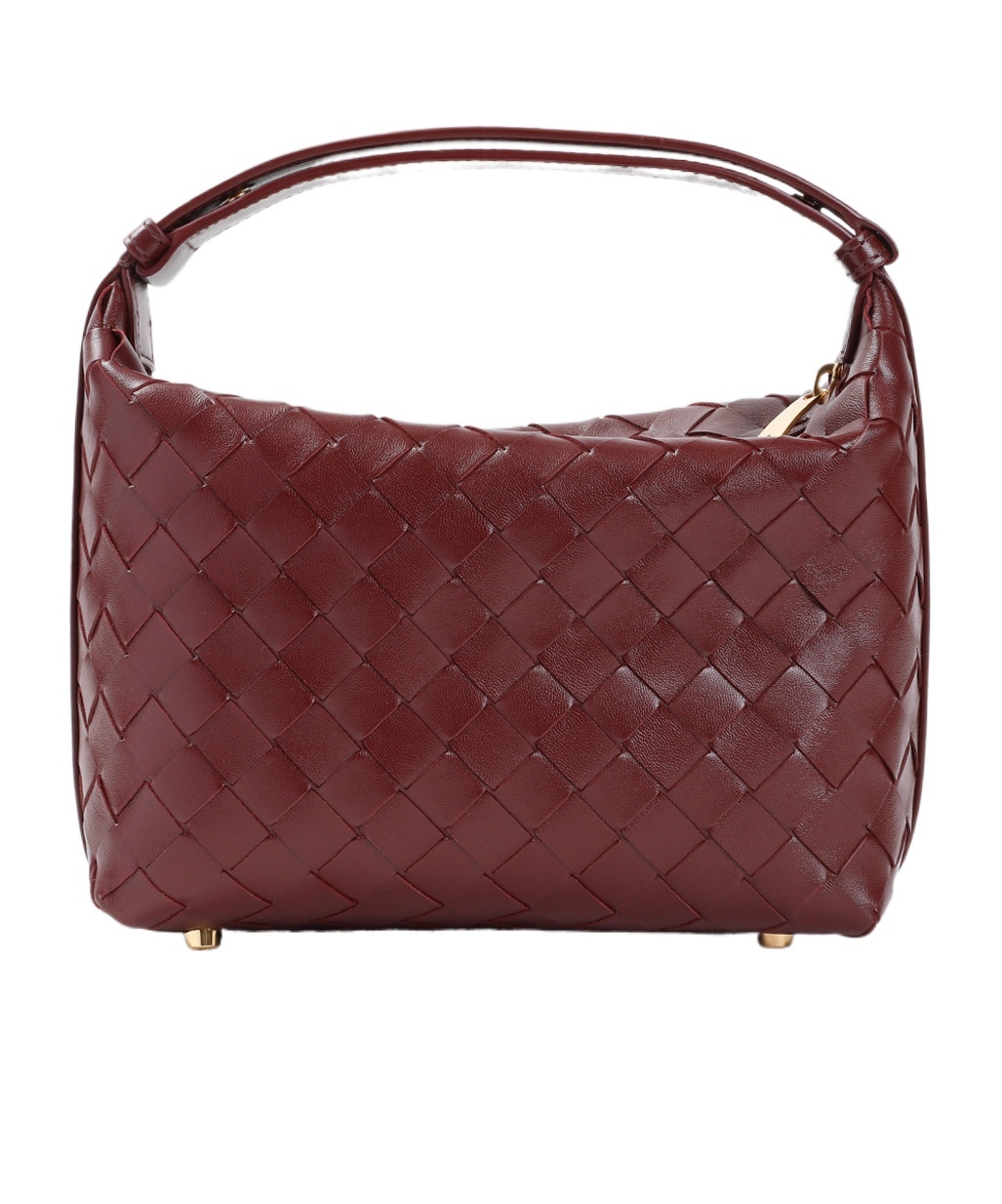 Bottega Veneta Burgundy Mini Wallace Bag In Red