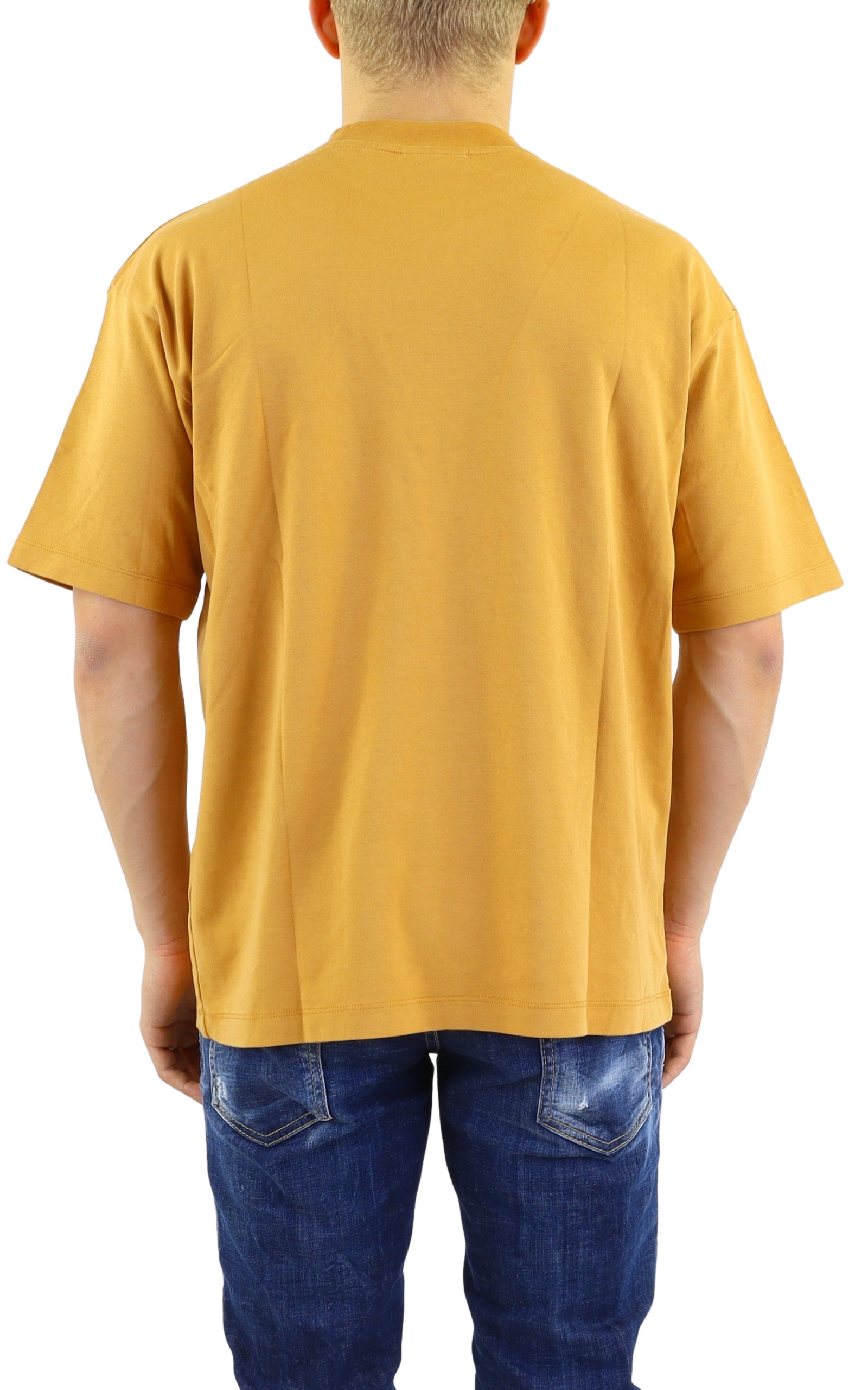 Drôle De Monsieur T-shirt With Round Neck And Short Sleeves In Yellow