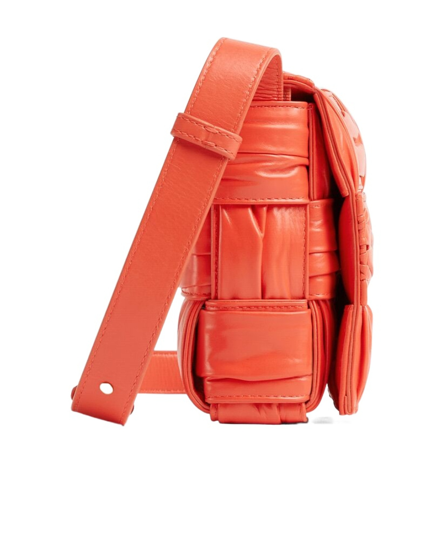 Bottega Veneta Cassette Cross-body Bag In Red